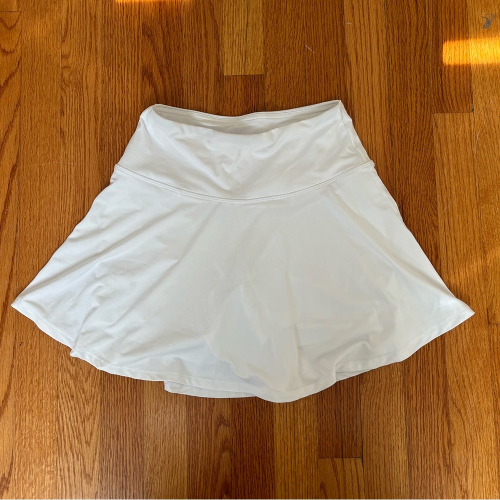 White Tennis skirt with build in shorts and